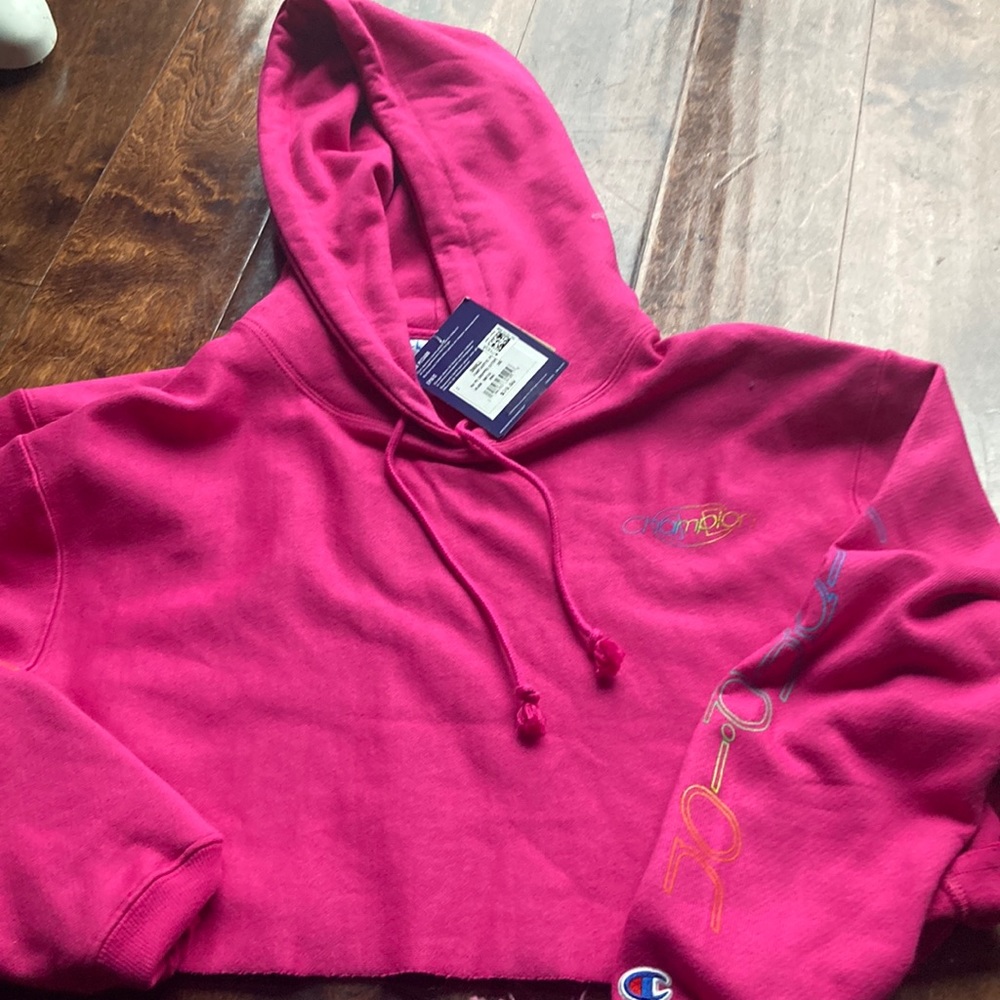Juniors Champion Cropped Hoodie